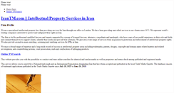 Desktop Screenshot of iranpatent.com